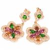 Image 2 : Natural Fancy Tourmaline Earrings