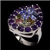 Image 2 : Natural Multi Gemstone 59 Carats Ring