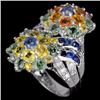 Image 1 : Natural Multi Color Sapphire Ring