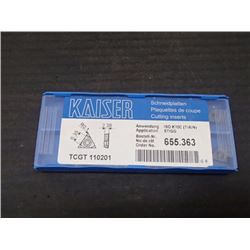 New Kaiser Carbide Inserts, P/N: TCGT 110201