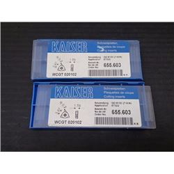 New Kaiser Carbide Inserts, P/N: WCGT 020102