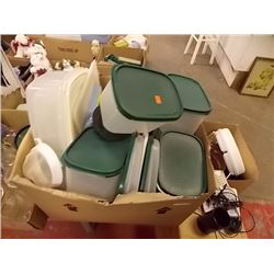 BOX OF TUPPERWARE