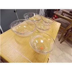GLASS MIXING BOWLS - 4 TTL