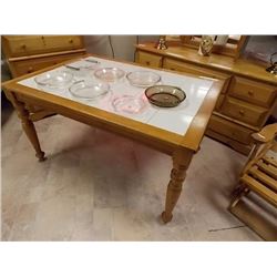 TILE TOP DINING TABLE