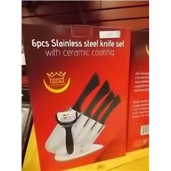 NEW STAINLESS STEEL KNIFE SET - 6 PC - GERMANY