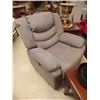 Image 1 : RECLINER - GREY OVER STUFFED RECLINER - NO CORD