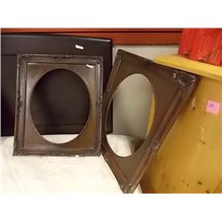 VINTAGE MAHOGANY FRAMED PICTURES - 2 TTL