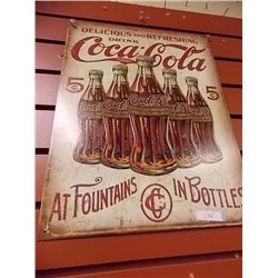 METAL COCA-COLA SIGN