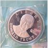 Image 1 : SILVER ROUND - 1 OZ .999 FINE SILVER CLAD DONALD TRUMP ROUND - IN CAPSULE - 2016