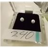 Image 2 : EARRINGS- PEARL IN 14K YELLOW GOLD SETTING - RETAIL ESTIMATE $200