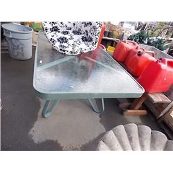 GREEN PATIO TABLE