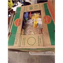 LARGE BANANA BOX OF ASSORTED FOOD ITEMS