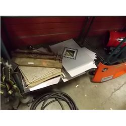 SHELF - FULL OF TILES - WITH CUTTER TOO