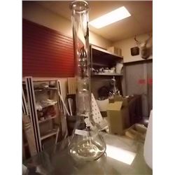 LARGE GLASS BONG - BIO - 18  TALL - NEW