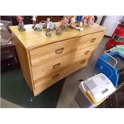 WOOD DRESSER - 6 DRAWER - 49" WIDE
