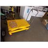 Image 1 : LIFT CART - ADJUSTABLE - 4 WHEEL - YELLOW