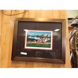 FRAMED RICHARD SHORTY PRINT - SIGNED - BROOK MOUNTAIN FOX
