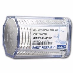 2017 20-Coin Silver Eagle Sealed Tube Gem BU NGC (ER)
