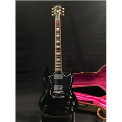 GIBSON SG STANDARD, GLOSS BLACK, MADE IN USA, SERIAL NUMBER 02830549, PRODUCTION YEAR UNKNOWN,