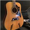 Image 3 : DILLION DV-20S ACOUSTIC GUITAR, WITH BIRD DESIGN ON PICK GUARD, COMES WITH HARD SHELL CASE