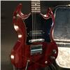 Image 3 : GIBSON 1969 SG JUNIOR ELECTRIC GUITAR, MADE IN USA HAS ORIGINAL VIBRATO TAILPIECE, MISSING ARM, CHER
