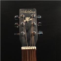 ART LUTHERIE MODEL WILD CHERRY LEFT HANDED ACOUSTIC GUITAR, MADE