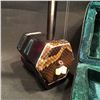 Image 3 : CHINESE ERHU, TRADITIONAL 2 STRING BOWED INSTRUMENT, WITH PYTHON SKIN RESONATOR, COMES WITH PIEZO