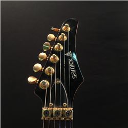 SAMICK ELECTRIC GUITAR WITH FLOYD ROSE VIBRATO BRIDGE, LOCKING NUT