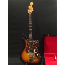 FRAMUS 5-155 STRATO OFFSET BODY ELECTRIC GUITAR, 1970S, TWO SINGLE COIL PICKUPS, VIBRATO BRIDGE,