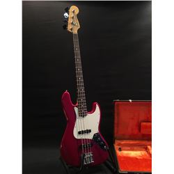 FENDER JAZZ BASS, MADE IN USA, SERIAL NUMBER US11004376, WITH TWO SINGLE COIL PICKUPS, TWO VOLUME,