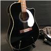 Image 4 : FENDER SONORAN MODEL SCE BLACK CUTAWAY ACOUSTIC/ELECTRIC GUITAR, COMES WITH SOFT SHELL CASE