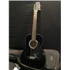 Image 1 : HONDO MODEL H10S-B PARLOUR STYLE ACOUSTIC GUITAR, COMES WITH SOFT SHELL CASE