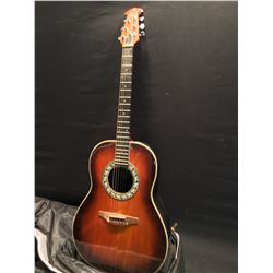 OVATION MODEL 1111-1 COMPOSITE CURVED BACK ACOUSTIC GUITAR, MADE IN NEW HARTFORD, CONNECTICUT, USA,