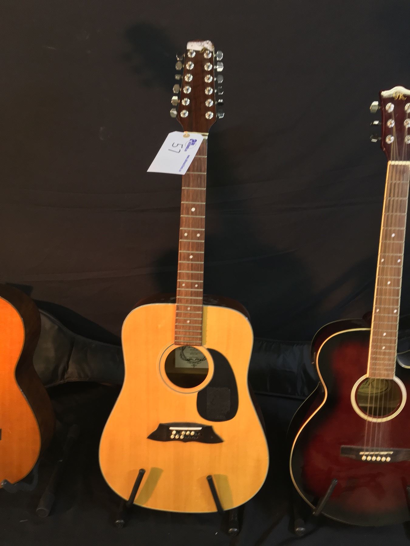 3 GUITARS: GK CUTAWAY ACOUSTIC/ELECTRIC GUITAR WITH SOFT SHELL CASE