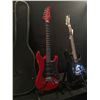 Image 2 : 2 GUITARS: IBANEZ GIO MODEL N427 WITH TWO HUMBUCKERS AND VIBRATO BRIDGE, AND MEMPHIS STRAT STYLE