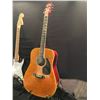 Image 2 : 3 GUITARS: JASMINE BY TAKAMINE CUTAWAY ACOUSTIC/ELECTRIC GUITAR WITH HARD SHELL CASE, SQUIER STRAT,