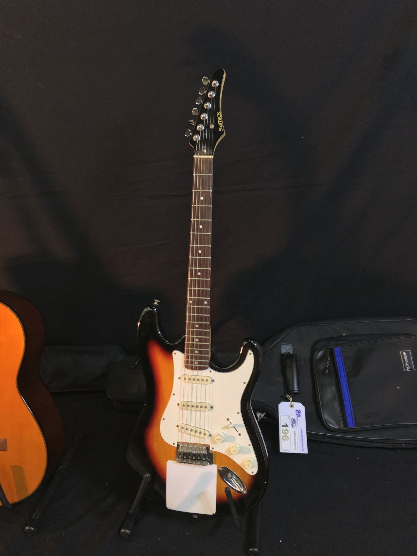 Strat Copy 3 GUITARS: SAMICK STRAT COPY ELECTRIC GUITAR WITH SOFT SHELL CASE ...