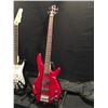 Image 2 : 3 GUITARS: IBANEZ SOUNDGEAR P-BASS STYLE BASS GUITAR WITH SOFT SHELL CASE, EPIPHONE STRAT STYLE