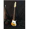 Image 2 : 3 GUITARS: PEAVEY MILESTONE BXP 4 STRING BASS GUITAR WITH SOFT SHELL CASE, HONDO FORMULA I SERIES