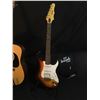 Image 2 : 3 GUITARS: EPIPHONE STRAT STYLE ELECTRIC GUITAR WITH BRIDGE POSITION HUMBUCKER AND GIBSON SOFT