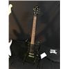 Image 2 : 3 GUITARS: EPIPHONE SG ELECTRIC GUITAR WITH SOFT SHELL CASE, SQUIER BULLET STRAT, AND ELECA STRAT
