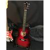 Image 2 : 4 GUITARS: SQUIER JAZZ BASS WITH SOFT SHELL CASE, FIRST ACT LES PAUL JUNIOR STYLE GUITAR,  JAY JR