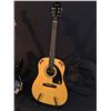 Image 2 : 3 GUITARS: EPIPHONE MODEL AJ 100 ACOUSTIC GUITAR WITH SOFT SHELL CASE, RENEGADE LEFT HANDED
