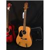 Image 2 : 3 GUITARS: TRADITION ACOUSTIC GUITAR, ROSE ACOUSTIC GUITAR, AND JASMINE BY TAKAMINE S33LH LEFT
