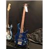 Image 2 : 3 GUITARS: CORT P-BASS STYLE BASS GUITAR WITH SOFT SHELL CASE, SQUIER BY FENDER BULET WITH VIBRATO