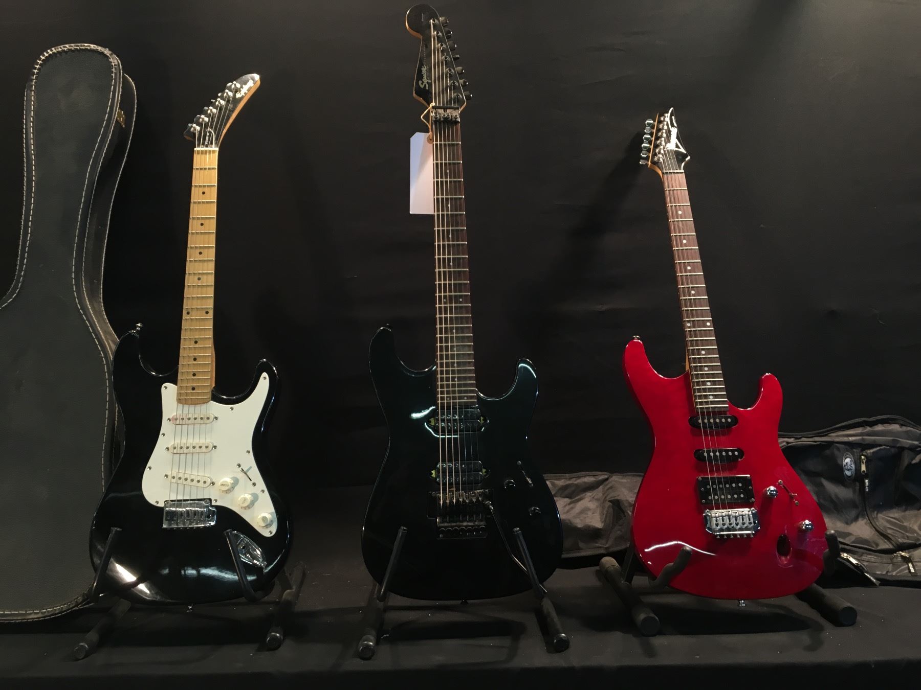Squier 7 String 3 GUITARS: SQUIER STAGEMASTER-7 7 STRING GUITAR WITH TWO HUMBUCKER ...