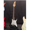 Image 3 : 4 GUITARS: ROCKO LES PAUL COPY GUITAR WITH HARD SHELL CASE, IBANEZ GIO STRAT STYLE ELECTRIC GUITAR,