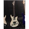 Image 2 : 3 GUITARS: SQUIER STRAT WITH SOFT SHELL CASE, ROBSON STRAT STYLE GUITAR, AND PROFILE ELECTRIC
