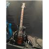 Image 2 : 3 GUITARS: IBANEZ ELECTRIC GUITAR WITH TWO HUMBUCKER PICKUPS AND HARD SHELL CASE, VAGABOND V83C-BL