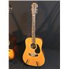 Image 2 : 3 GUITARS: EPIPHONE MODEL AJ-10E ACOUSTIC GUITAR, EL DEGAS MODEL MT5 12 STRING ACOUSTIC GUITAR, AND